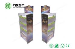 China CMYK Printing POS Floor Standing Cardboard Shelf Display Rack For Chocolate supplier