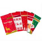 CMYK Printing 0.06mm CPE Drawstring Xmas Gift Bags for sale