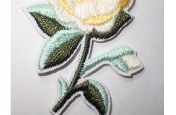 China Custom Flowers Embroidered Sew or Iron On Patch For Clothing Applique supplier