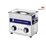 120W Ultrasonic Cleaning Equipments , Ultrasonic Parts Washer 3.2L Mechanical Knob for sale