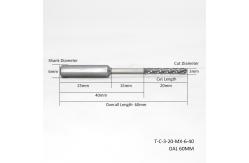 China Solid Carbide Burr Hard Cylinders Locksmith Tool Drill Bits To Open Locks supplier