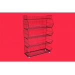 Custom Metallic Folding Large Wire Baskets For Storage / Wire Mesh Baskets
