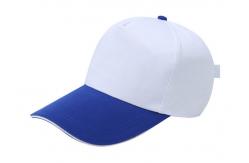 China Kids Stylish Baseball Caps Stitching White And Orange , Washed Canvas Baseball Hat supplier