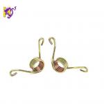 Carbon Steel Double Hook Torsion Coil Spring Special Shaped With Gold Zinc for sale