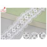 DTM Embroidered Floral Guipure Water Soluble Lace Trim Pass SGS Certificate