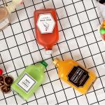 Sturdy Empty Soda Bottles , Flat Small Juice Bottles With Screw Metal Cap