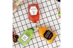 China Sturdy Empty Soda Bottles , Flat Small Juice Bottles With Screw Metal Cap supplier