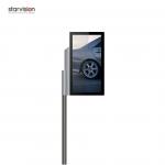 2300mm Stand Height Pole Mount Flag Street Light Poster With Hidden Lock