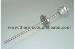 China Temperature Sensor Thermocouple RTD PT100 With Flange Thermowell supplier