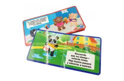 China Cardboard Text Book Printing Services 68x68mm Custom Board Book Printing supplier