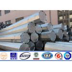 34m Polygonal High Mast Light Pole Hot Dip Galvanized With Lifting System