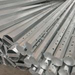 Hongxin 40FT Octagonal Distribution Steel Pole Hot Dip Galvanized with Climbing Rungs for sale