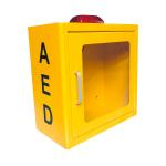 Yellow Color Alarmed AED Defibrillator Cabinets With Strobe Light for sale