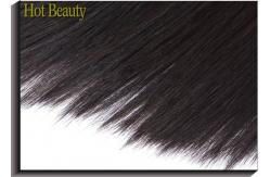China Double Machine Weft Virgin Human Hair Extensions / Remy Peruvian Hair Bundles supplier
