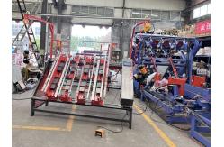 China Block Making Pallet Nailing Machine Euro Style Pallet Nailer With 2 Nail Guns supplier