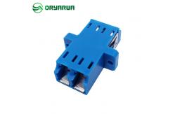 China Green Ope Shape LC APC Duplex Adapter Single Mode With Shutter supplier