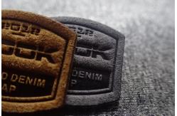 China 3D Snow Suit Micro Fiber Woven Clothing Labels Embossed Patches supplier