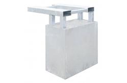 China 1 Tonne Waste Bin Compactor Forklift Attachment Hot Dipped Galvanized Coating supplier