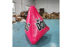 China Custom Logo Inflatable Triangle Water Buoy Water Park Inflatable Floating Marker supplier