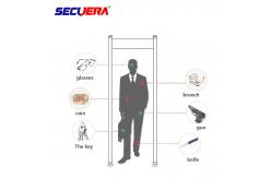 China Visual Audible Alarm Pass Through Metal Detector 255 Level Sensitivity supplier