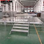 Glass Plywood Acrylic Led Dance Stage Frame Truss Structure for sale
