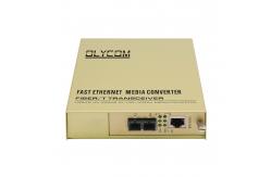 China 10/100Mbps Fiber Optic Ethernet Unmanaged Media Converter Dual Fiber 220V AC Input supplier
