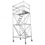 H Frame Aluminum Mobile Steel Scaffolding Movable With Wheels Easy Install for sale