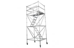 China H Frame Aluminum Mobile Steel Scaffolding Movable With Wheels Easy Install supplier