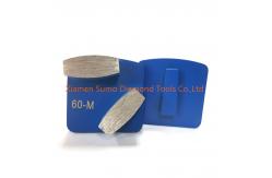 China Scanmaskin Grinder Redi Lock Diamonds With Oval Shape Segments supplier