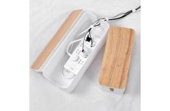 China Plastic White Bamboo Style Cable Management Box Multifunction supplier