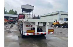 China CIMC 40/45ft Steel 4Axle Oversized Containerized Cargo Extendable Flatbed Trailers supplier