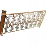 Cable Wrought Iron Hand Railing Exterior Safety Handrails For Outdoor Steps for sale