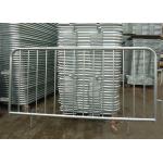 Flat Feet H0.9m Metal Pedestrian Barriers Hot Dip Galvanized Pedestrian Fence for sale