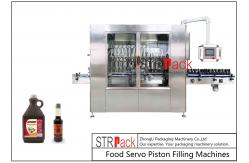China Automatic Linear Piston Filling Machine for Worcester Sauce Food Bottle supplier