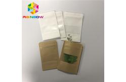 China Rectangle Round Window Customized Paper Bags 50-200 Microns Thickness For Packaging supplier