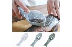 China Practical Fish Scale Planer With Lid Brush Manual Tool Kitchen Gadgets Tools supplier