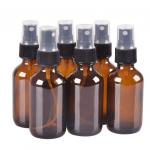 50ml Brown Cosmetic Spray Bottle Jars With 24MM Pump For Liquid for sale