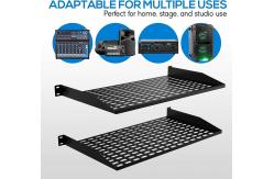 China Vented Shelves Cantilever Mount Style Server Rack Shelf Mount Rails Network Equipment supplier