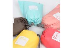 China Soft Organic Cotton Drawstring Shoe Bags Small Foldable Cloth Canvas Cinch Backpack supplier