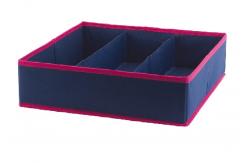 China 14.17x14.17x3.93 3 Cell Foldable Drawer Organizer supplier