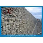 Aluminum-zinc Alloy Cage Gabion Wire Mesh / Hexagonal Gabion Box for sale