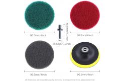 China 16Pcs 4 Inch Drill Power Brush Tile Scrubber Scouring Pads Cleaning Kit supplier