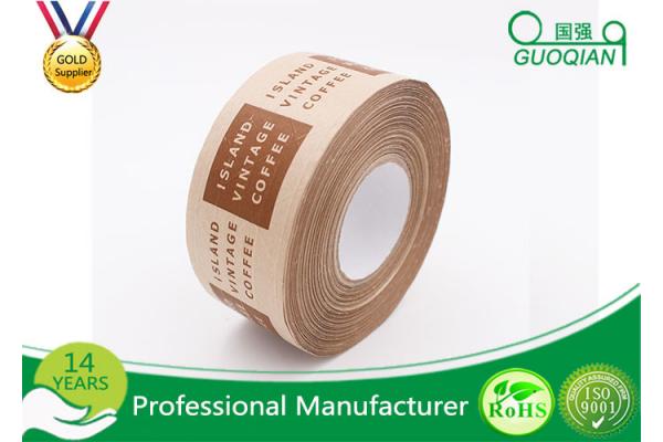 Antistatic Water Solubel Reinforced Adhesive Kraft Paper Tape , Thinkness 130~160μ