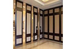 China Acoustic Operable Sliding Foldable Partition Wall Panels MDF Laminate Finish supplier