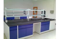 China Hight Adjustable Laboratory Desk Furniture Island Bench 2 Layers Reagent Shelf supplier