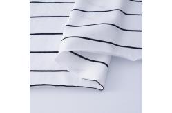 China Plain Jersey 175gsm Striped Knit Cotton Fabric For Casual Wear supplier