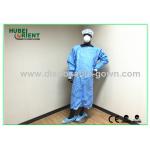 Waterproof Blue Medical Disposable Isolation Gown/Breathable protective surgical gown for sale