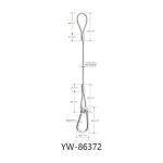 Lighting Fixture Security Wire Rope Sling with 5.8*60mm Snap Hooks YW86372