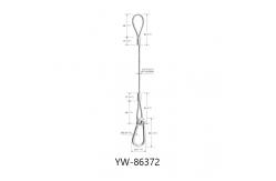 China 304 Stainless Steel Security 1x7 IWRC Sling With Double Hook End YW86370 supplier