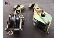 China Transmission Lines Dual Sheave Hoisting Knots Iron Lifting Block And Tackle supplier